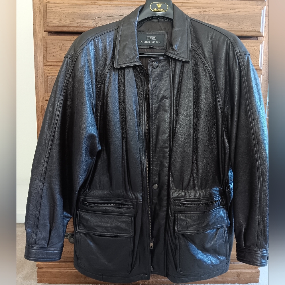 Mens Members Only Leather Jacket